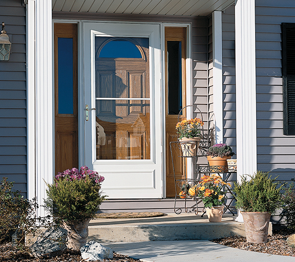 Pella Select Black Lockable Storm Door Handleset in the Screen Door & Storm Door Handles department at